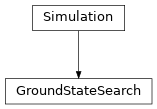 Inheritance diagram of tenpy.simulations.ground_state_search.GroundStateSearch