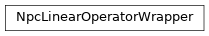 Inheritance diagram of tenpy.linalg.sparse.NpcLinearOperatorWrapper