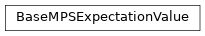 Inheritance diagram of tenpy.networks.mps.BaseMPSExpectationValue