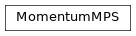 Inheritance diagram of tenpy.networks.momentum_mps