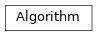 Inheritance diagram of tenpy.algorithms.algorithm.Algorithm